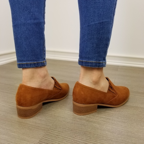 Hipster faux suede oxford slip on loafer - Picture 5 of 8